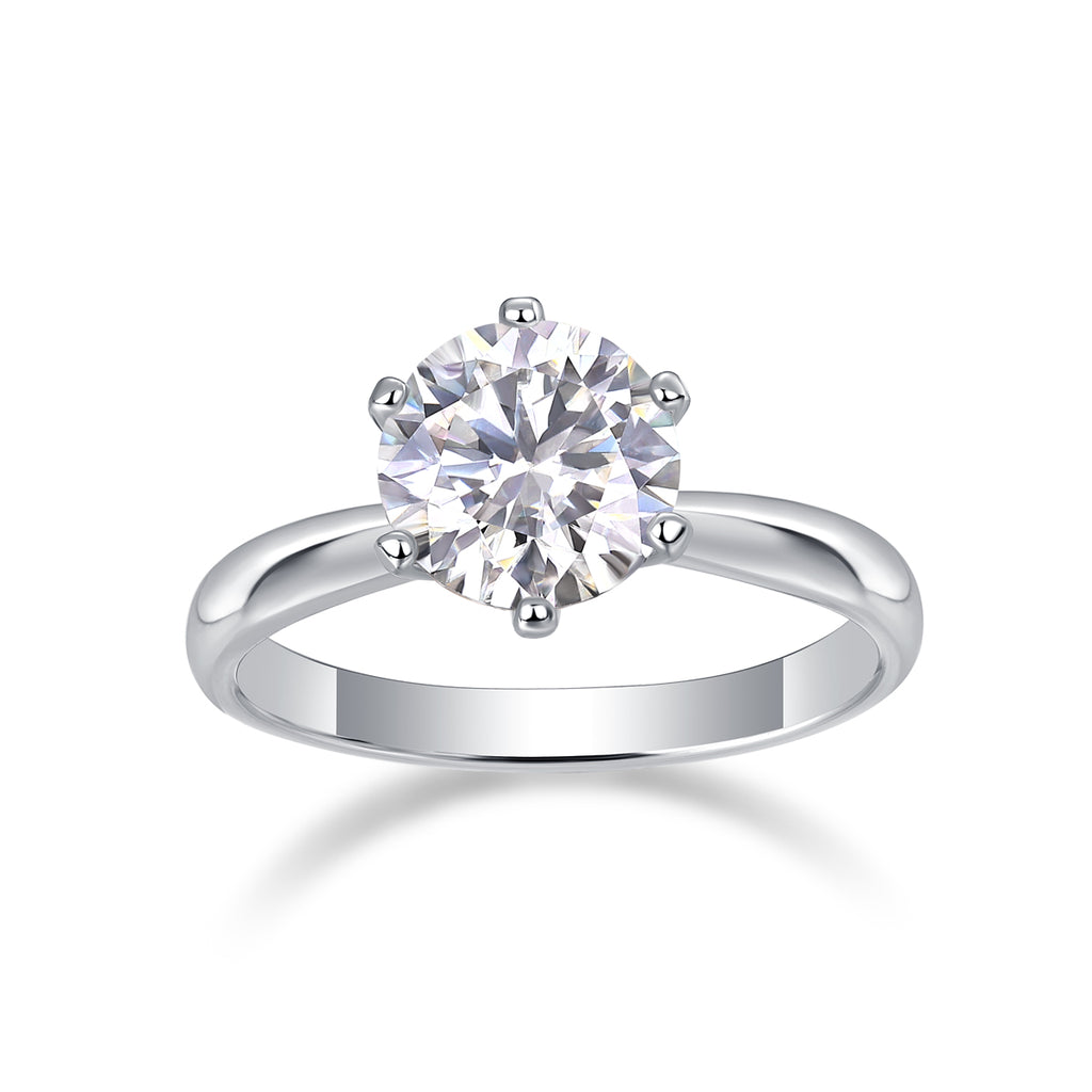 Moissanite Diamond Wedding Ring.