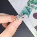 D Moissanite FL Clarity Luxury Setting Ring