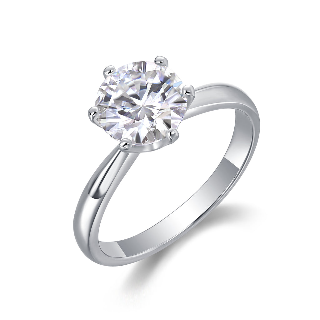 Moissanite Diamond Wedding Ring.