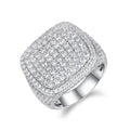 Royal Square Diamond Men's Top-quality Moissanite Ring.