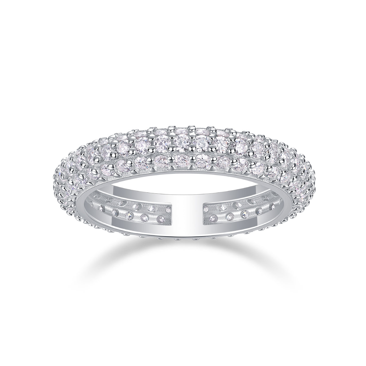 Twilight Beach - A Wedding Ring Moissanite Diamond.