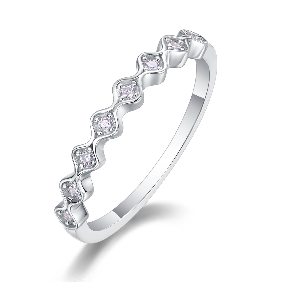 Sparkling - A Wedding Ring Moissanite Diamond.