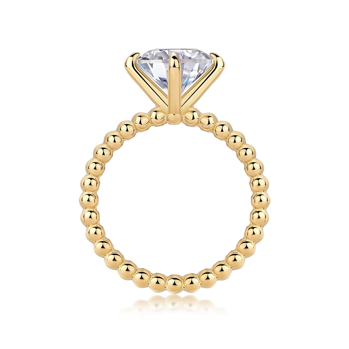 A Wedding Ring Set With 3-carat Moissanite S925 Silver And Gold-plated .