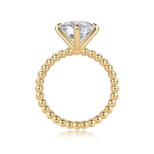 A Wedding Ring Set With 3-carat Moissanite S925 Silver And Gold-plated .
